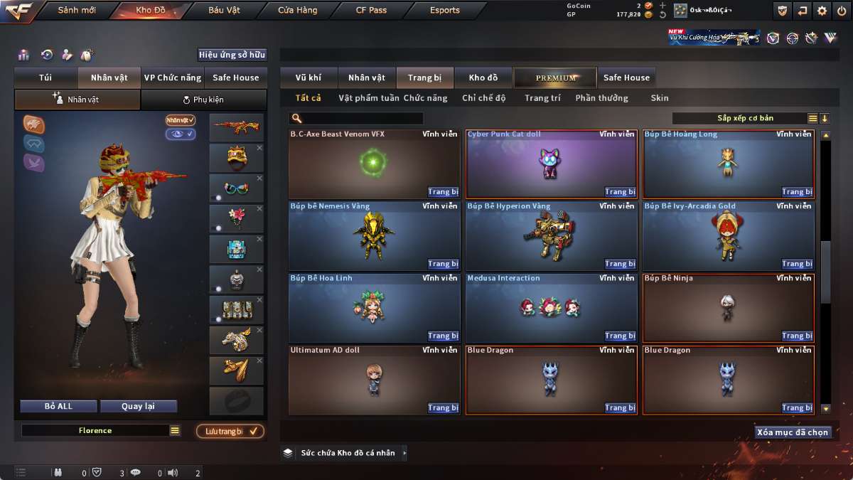 shop acc cf uy tin gia re